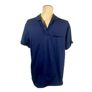 Denim & Flower Ricky Singh Navy Polo Shirt Size Large